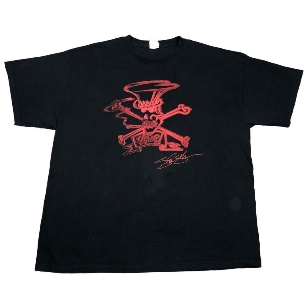 Delta Slash Skull Tophat Signature R&FN'RMusic‎ Black Band Shirt Adult Size XL